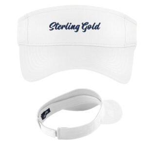Sterling Gold SB Sport-tek PosiCharge RacerMesh Visor-White