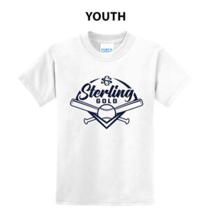 Sterling Gold SB Youth Cotton Short Sleeve Tee-White