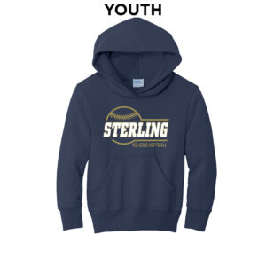 Sterling Gold SB Youth Fleece Hooded Sweatshirt-Navy