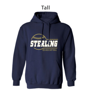 Sterling Gold SB Tall Fleece Hooded Sweatshirt-Navy