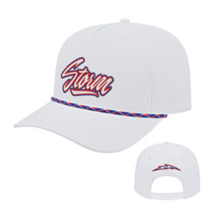 Storm Athletic Rope Cap-White/Red/White/Royal Rope
