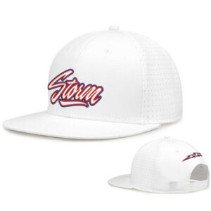 Storm The Game Perforated GameChanger Snapback Cap-White