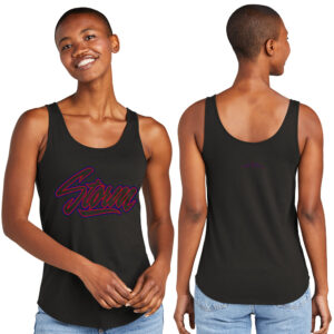 Storm District Women’s Perfect Tri Relaxed Tank-Black