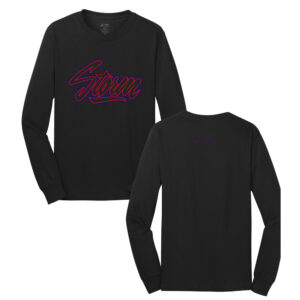 Storm Unisex Cotton Long Sleeve Tee-Black