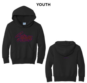 Storm Youth Fleece Hooded Sweatshirt-Black