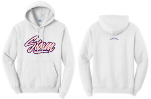 Storm Unisex Fleece Hooded Sweatshirt-White