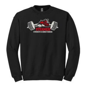 Steamer Strength Unisex Basic Crewneck Sweatshirt-Black