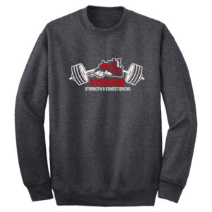 Steamer Strength Unisex Fleece Crewneck Sweatshirt-Dark Heather