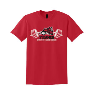 Steamer Strength  Unisex Short Sleeve Tee-Red