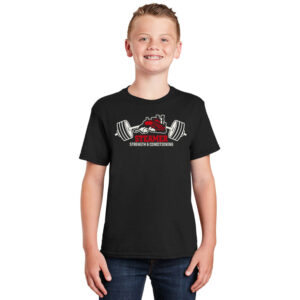 Steamer Strength Youth Short Sleeve Tee-Black