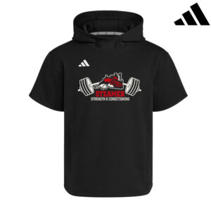 Steamer Strength Adidas  Dugout NWV Short Sleeve Hoodie- BLACK