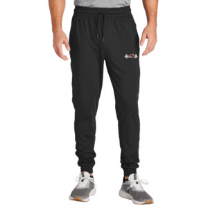 Steamer Strength Sport-Tek Men Sport-Wick Stretch Jogger-Black