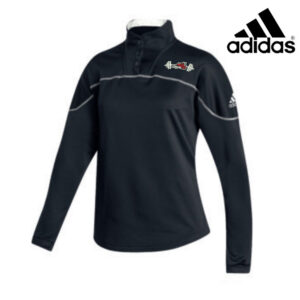 Steamer Strength Adidas Women’s Stadium 1/4 snap pullover – Black (S, L, XL, 2X)