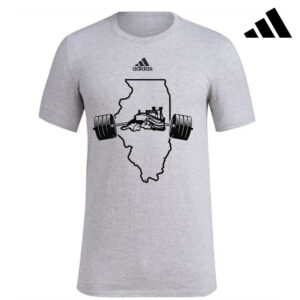 Steamer Strength Adidas Fresh Badge of Sport short sleeve 100% ringspun cotton Tee – Medium Grey Heather