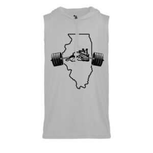 Steamer Strength Badger B-Core Sleeveless Hood Tee Men-Silver