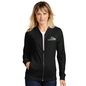 Skyline Employee Sport-Tek Ladies Lightweight French Terry Bomber jacket-Black