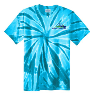 Skyline Employee Unisex Essential Tie-Dye Tee-Turquoise