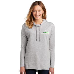 Skyline Employee District Women’s Featherweight French Terry  Hoodie-Light Heather Grey