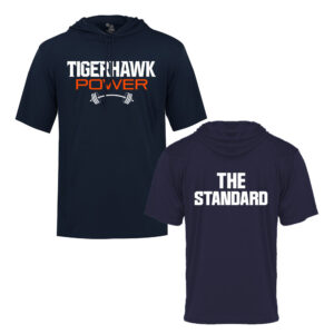 Tigerhawk Strength Badger B-Core Short Sleeve Hood Tee-Navy