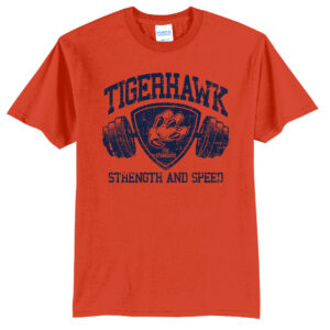 Tigerhawk Strength Unisex Short Sleeve Tee-Orange