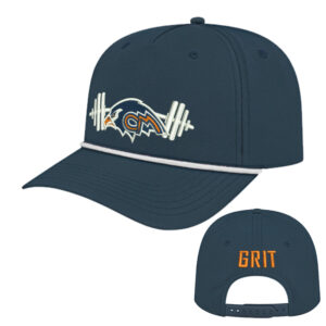 Tigerhawk Strength Athletic Rope Cap-Dark Blue/White