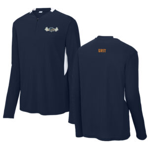 Tigerhawk Strength Sport-Tek Men Club 1/4-Zip Pullover-navy/white