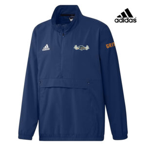 Tigerhawk Strength Adidas Stadium 1/4 zip woven pullover – Team Navy