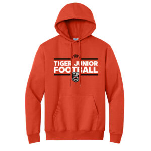 Tiger Junior Football Essential Fleece Pullover Hoodie – Orange