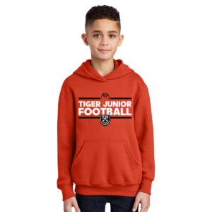Tiger Junior Football Football Essential Fleece Pullover Hoodie YOUTH – Orange