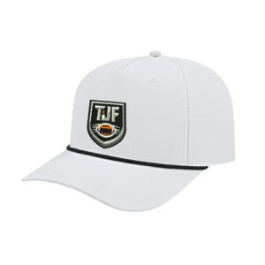 Tiger Junior Football Athletic Rope Cap – White/Black