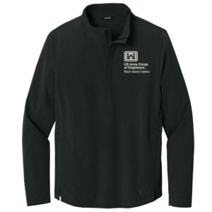 US Army Corps Engineers OGIO Men Aspect 1/2-Zip Pullover-Blacktop