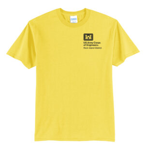 US Army Corps Engineers Unisex Short Sleeve Tee-Yellow
