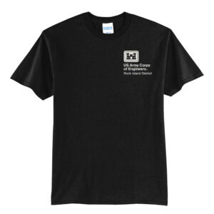 US Army Corps Engineers Unisex Short Sleeve Tee-Black
