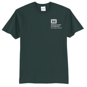 US Army Corps Engineers Unisex Short Sleeve Tee-Dark Green