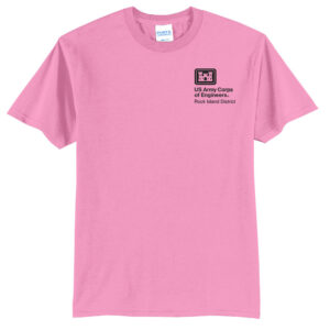 US Army Corps Engineers Unisex Short Sleeve Tee-Candy Pink