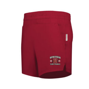 Union Softball Holloway Ladies Ventura Soft Knit Shorts -Scarlet