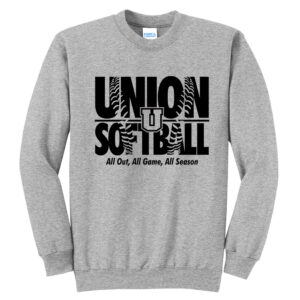 Union Softball Unisex Fleece Crewneck Sweatshirt-Athletic heather