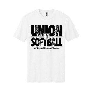 Union Softball Unisex Premium Short Sleeve Tee-White
