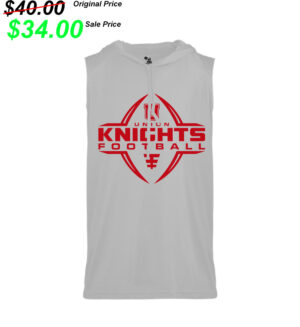 Union FB PG Badger B-Core Sleeveless Hood Tee Men-Silver
