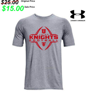 Union FB PG Under Armour Athletics soft cotton blend T-shirt Men-Steel Grey