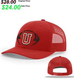Union FB PG Richardson Pro Crown Mesh Back solid color Adjustable back cap Solid-Red