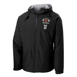 Union FB PG Port Authority Team Jacket-Black/Light Oxford