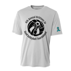 Brittney Jo 4th Annual Adult Cooling Performance Tshirt -Silver