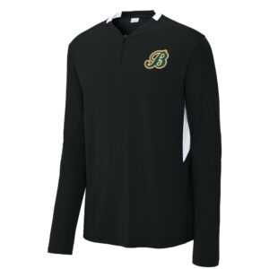 Barnstormer SB Sport-Tek Men Club 1/4-Zip Pullover-Black/White