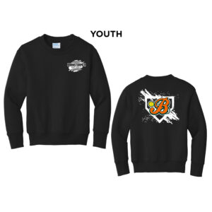 Barnstormer SB Youth Fleece Crewneck Sweatshirt-Black