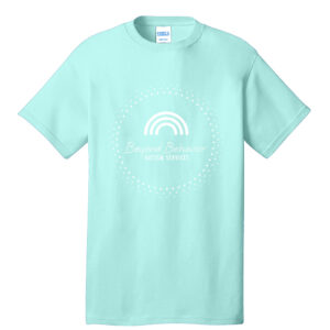 Beyond Behavior Unisex Short Sleeve Cotton Tee-True Celadon