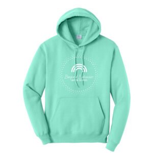 Beyond Behavior Unisex Classic Core weight Cozy Pullover Hooded Sweatshirt-True Celadon