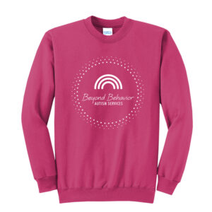Beyond Behavior Unisex Fleece Crewneck Sweatshirt-Sangria