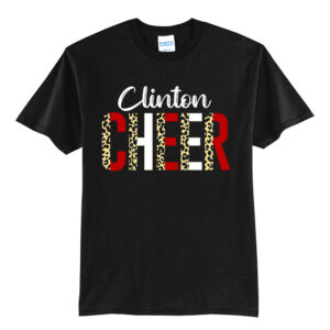 Clinton Cheer TG Unisex Basic Short Sleeve Tee-Black