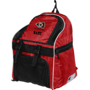 Clinton Cheer TG Champion All Sport Glitter Backpack-Red/Black/White